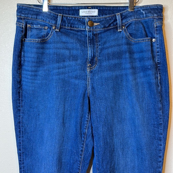 Lane Bryant Mid Rise Girlfriend Crop Denim jean Sz 16 - Picture 3 of 9